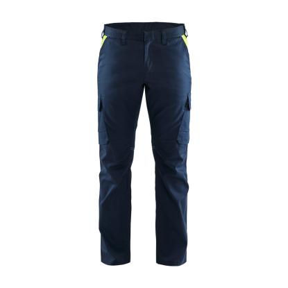 Blåkläder 1444 industri buks stretch, mørk marineblå/hi-vis gul