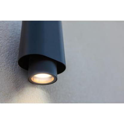 LUTEC CYPRES udendørs væglampe, up/down, H20,2 cm, GU10, IP44, mørk grå