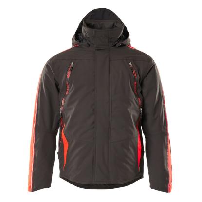 MASCOT HARDWEAR Tolosa vinterjakke, mørk antracit/hi-vis rød
