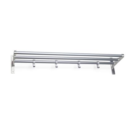 Habo Elegant hattehylde, alu/alu, 1000 mm