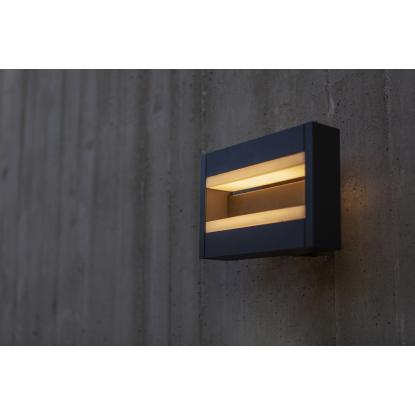 LUTEC CONROY udendørs LED væglampe, L22,5 cm, IP44, mørk grå