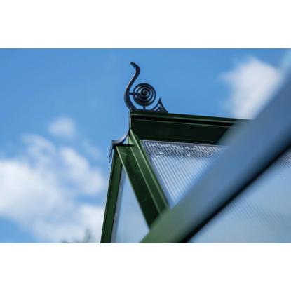 Halls Icon 6 drivhus 3,7 m², grøn, 4 mm poly