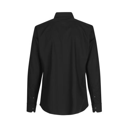 Seven Seas SS8 Fine Twill skjorte, modern, sort