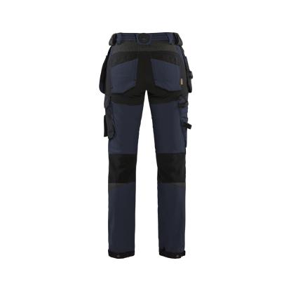 Blåkläder 7192 dame håndværker buks  4-vejs stretch, mørk marineblå/sort