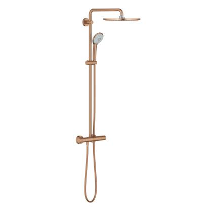 GROHE Euphoria XXL brusesystem med termostat, håndbruser og 310 mm hovedbruser, børstet warm sunset kobber