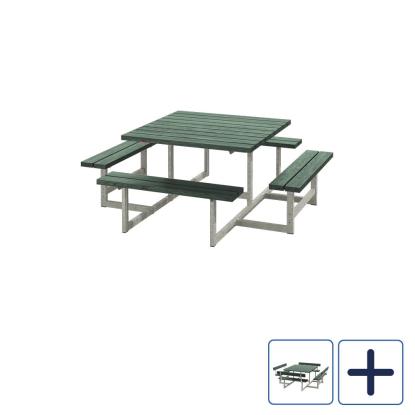 PLUS Picnic bord/bænkesæt, ReTex, grøn