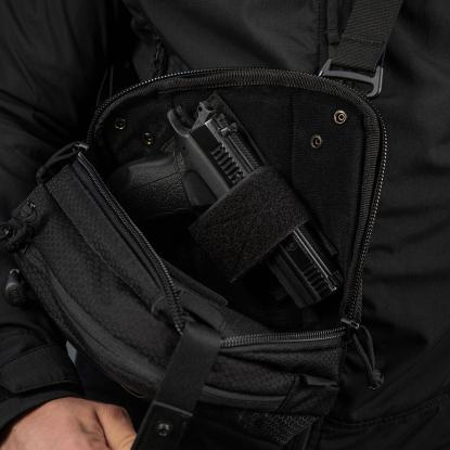 M-TAC Elite Hex EDC skuldertaske, sort