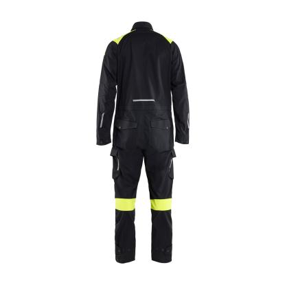 Blåkläder 6077 kedeldragt inherent, sort/hi-vis gul