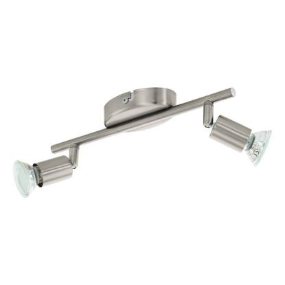 EGLO BUZZ-LED spotlampe, GU10, børstet stål