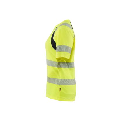 Blåkläder 3503 dame high vis t-shirt, hi-vis gul/sort