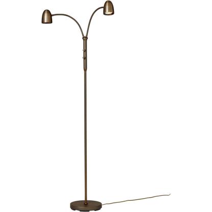 Armaturhantverk Koster gulvlampe med 2 arme, H140 cm, oxid