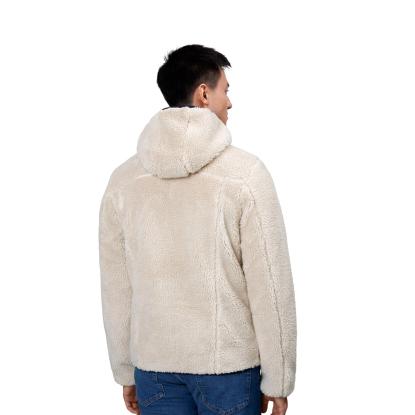 ID 0828 Pile fleecejakke, off-white