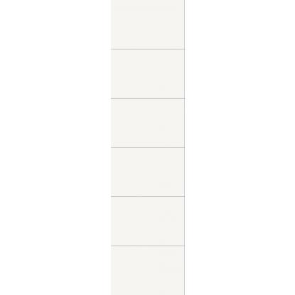 Fibo Colour vådrumspanel med 60 x 40 cm fliselook, 10 x 600 x 2400 mm, denver white high gloss