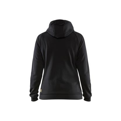 Blåkläder 3464 dame hybrid sweatshirt, sort/rød