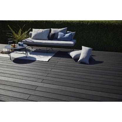 Wimex Livø Prime terrassebræt, 22 x 140 x 3600 mm, mat sort