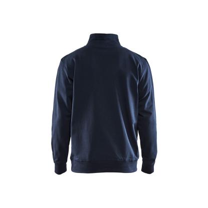 Blåkläder 3353 sweatshirt half zip, mørk marineblå/sort
