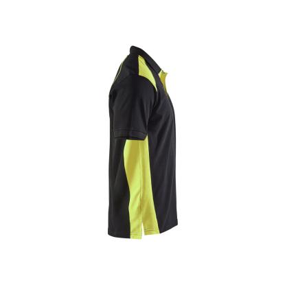 Blåkläder 3324 poloshirt, sort/hi-vis gul