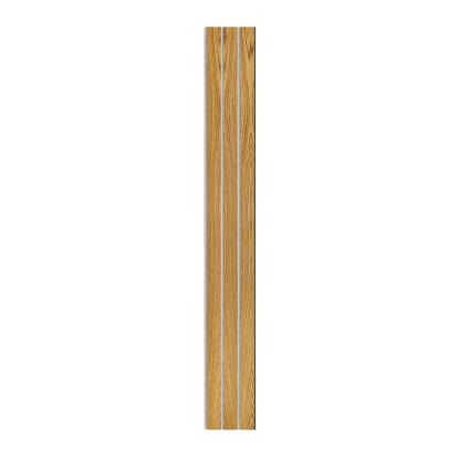 I-Wood Basic 3-lamel akustikpanel, brun olieret, grå filt og sort kerne, egefiner, 17 x 300 mm 