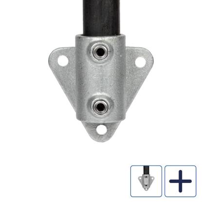 Clarrods Clamps CL146 rækværksflange til væg