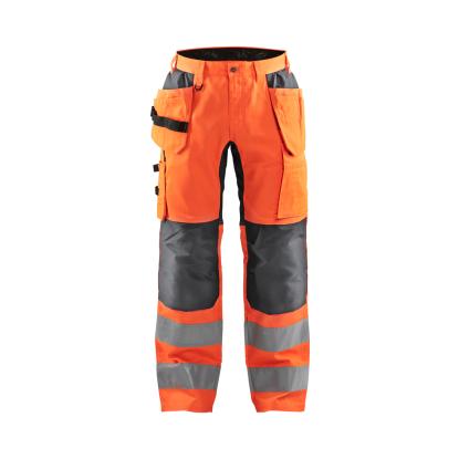 Blåkläder 1552 high vis buks med stretch, hi-vis orange/mellemgrå