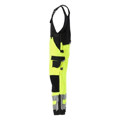 MASCOT SAFE SUPREME Newcastle overall med knælommer, hi-vis gul/sort