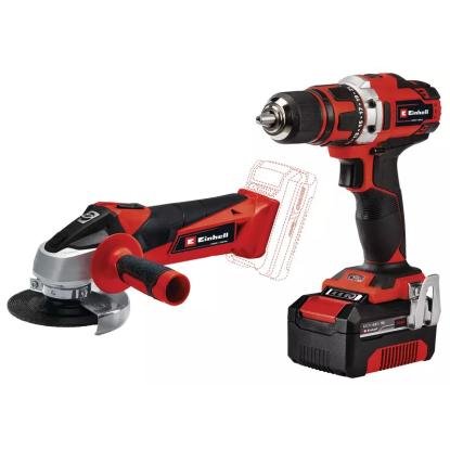 Einhell TE-TK 18/2 Li værktøjssæt med vinkelsliber og boremaskine, 18 V Einhell TE-TK 18/2 Li værktøjssæt med vinkelsliber og boremaskine, 18 V
