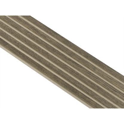 I-Wood Medio+ Original akustikpanel, sort olieret, beige filt og lys kerne, egefiner, 16 x 300 mm
