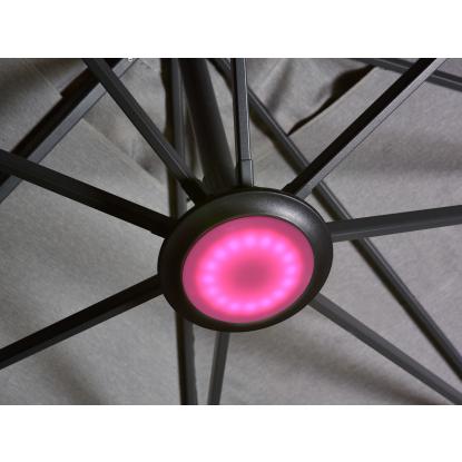 Platinum Sun & Shade flerfarvet LED-lampe til parasoller, antracitgrå