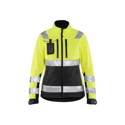 Blåkläder 4902 dame high vis softshell jakke, hi-vis gul/sort