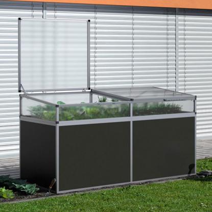 KGT mistbænk-overdel til højbed 210, aluminium, 205 x 91 x 32 cm