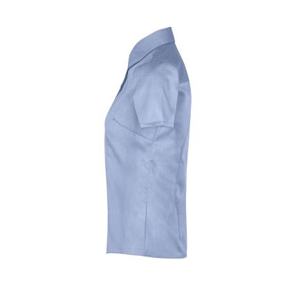 Seven Seas S721 Fine Twill skjorte med korte ærmer, modern, dame, lys blå