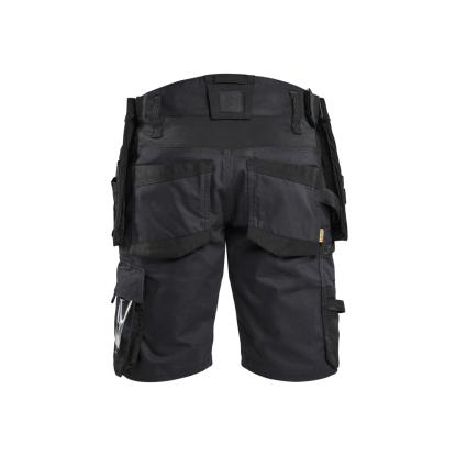 Blåkläder 1972 striker håndværkershorts med stretch, sort/sort