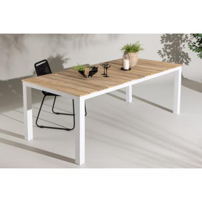 Venture Design Mexico havebord, teaktræ, natur/hvid, 100 x 210 cm