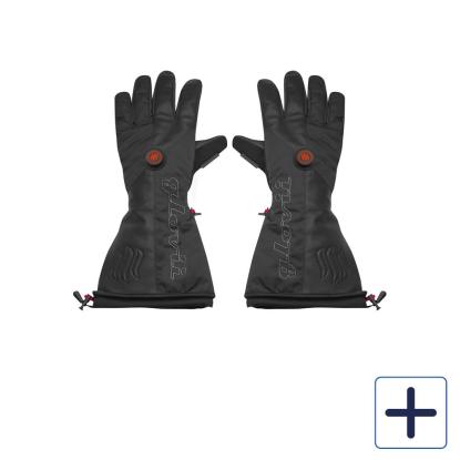 Glovii skihandsker med varme og touch, GS9, sæt med 5 dele, sort