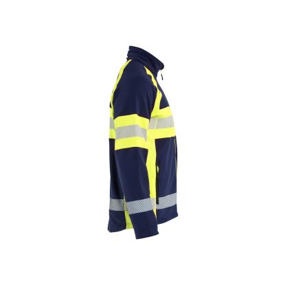 Blåkläder 4713 microfleece jakke, marineblå/hi-vis gul