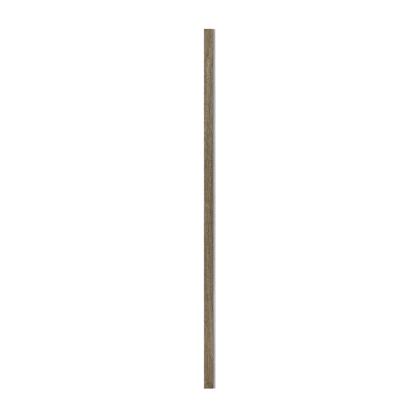 I-Wood afslutningsliste til 4-lamel akustikpanel, sort olieret, grå filt og sort kerne, egefiner, 17 x 67 mm