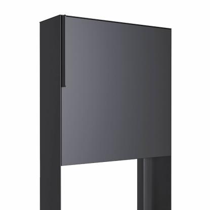 Bravios Porto postkasse med stander, antracit