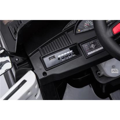 Azeno SUV politi, 4 x 12V, hvid/sort