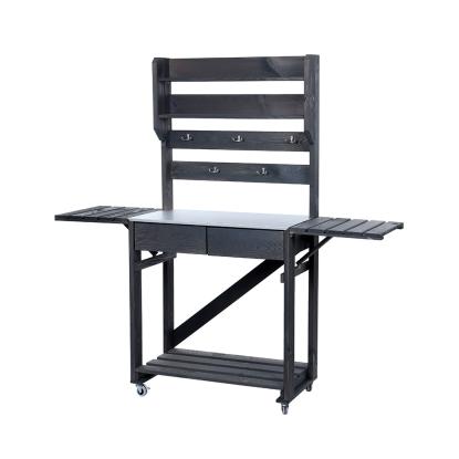 Westmann Fauna plantebord med foldbare sider, træ, grå, 156 x 38 x 157 cm