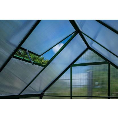 Halls Icon 6 drivhus 6,1 m², grøn, 4 mm poly