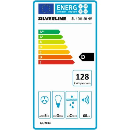 Silverline SL1201 Likya emhætte til skab, hvid, 60 cm