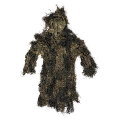 Mil-Tec Ghillie parka, brandhæmmende, woodland camo 