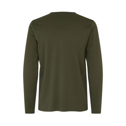 ID 0518 Interlock T-shirt med lange ærmer, oliven