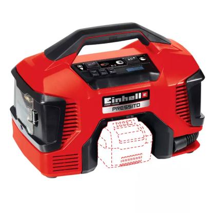 Einhell Pressito Li hybridkompressor, 21 liter/min., 18 V, uden batteri og lader Einhell Pressito Li hybridkompressor, 21 liter/min., 18 V, uden batte