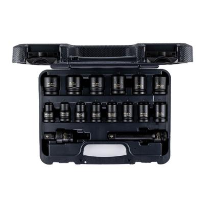 BATO krafttopsæt, 1/2", 10-24 mm, kort - 16 dele