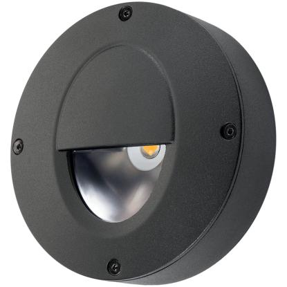 SG Armaturen Callisto Wall LED vægspot, Ø110 mm, 4W, IP65, 3000K, grafitgrå