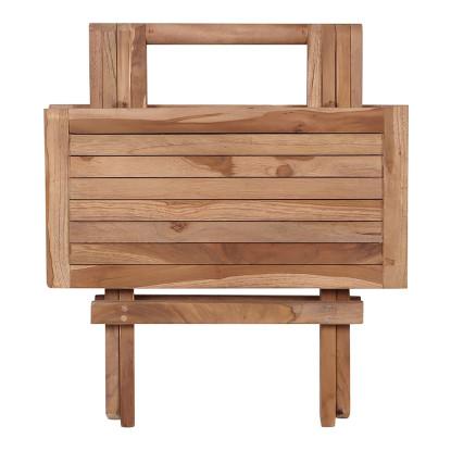 Bilbao sidebord, 50 x 50 cm, teaktræ