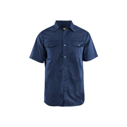Blåkläder 3296 twill skjorte kort ærme, marineblå