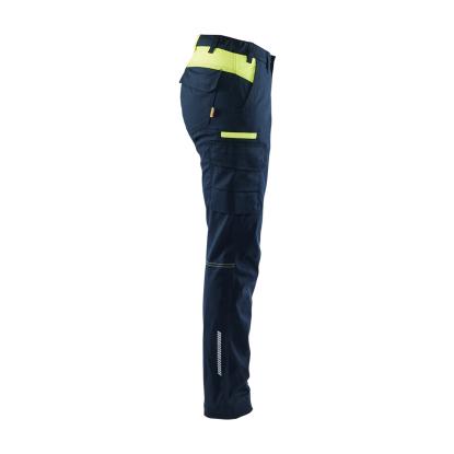 Blåkläder 7144 dame industri buks stretch, mørk marineblå/hi-vis gul
