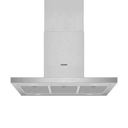 Siemens iQ500 frithængende emhætte LF97BCP50, rustfrit stål, 90 cm